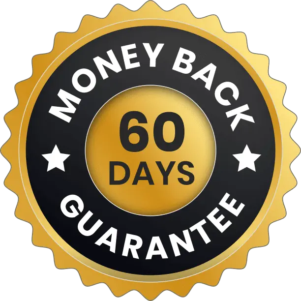 Vigor Peak 60 day money back guarantee badge