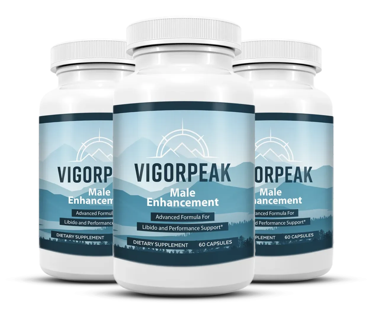 Vigor Peak natural male vitality formula 3 bottle pack made in USA